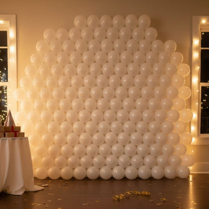 Balloon in a Can White Latex Balloons (Pack of 20)
