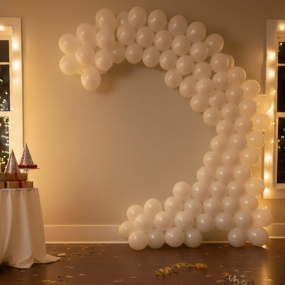 Balloon in a Can White Latex Balloons (Pack of 20)