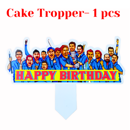 Cricket Theme Happy Birthday Decor w/ Cricketer Cutouts Combo - Set of 81PC