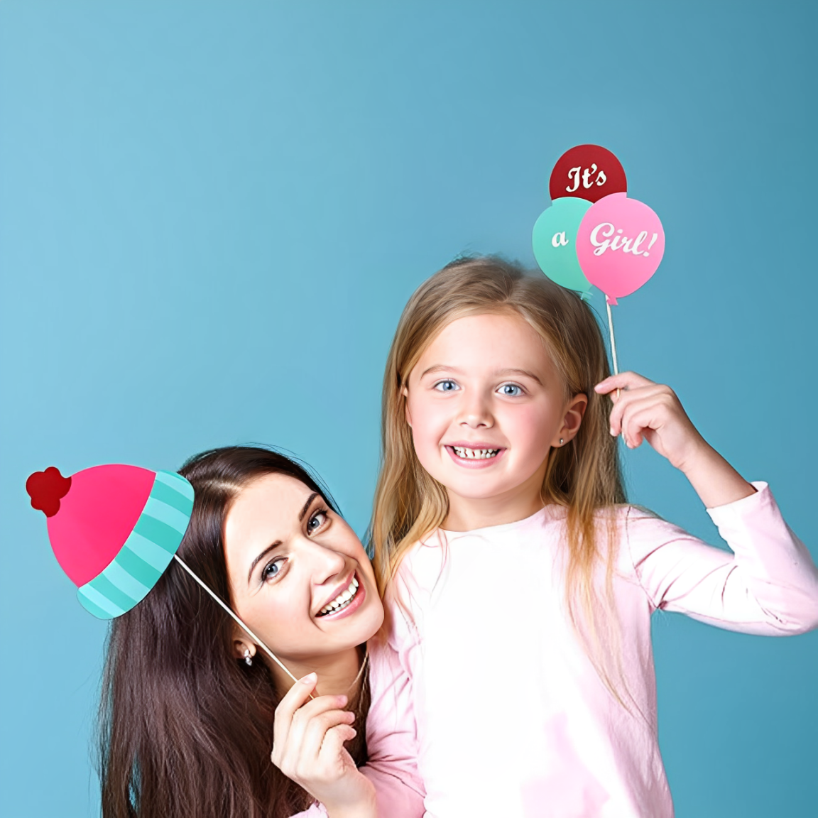 Its a Girl Photo Props-Pack of 12