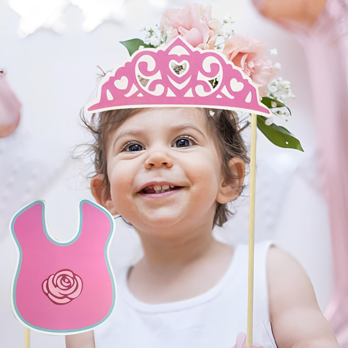 Its a Girl Photo Props-Pack of 12