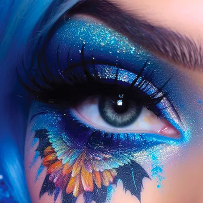 Blue Face Paint Makeup - 1PC