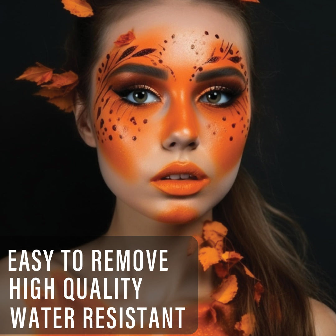 Orange Face Paint Makeup - 1PC