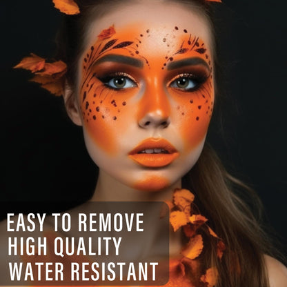 Orange Face Paint Makeup - 1PC