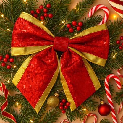 Christmas Big Bow Decoration