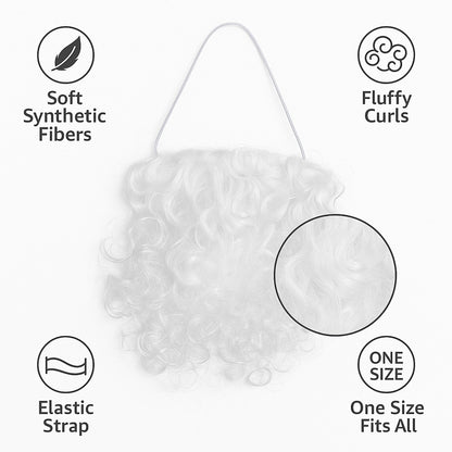 Santa Claus White Fluffy Beard