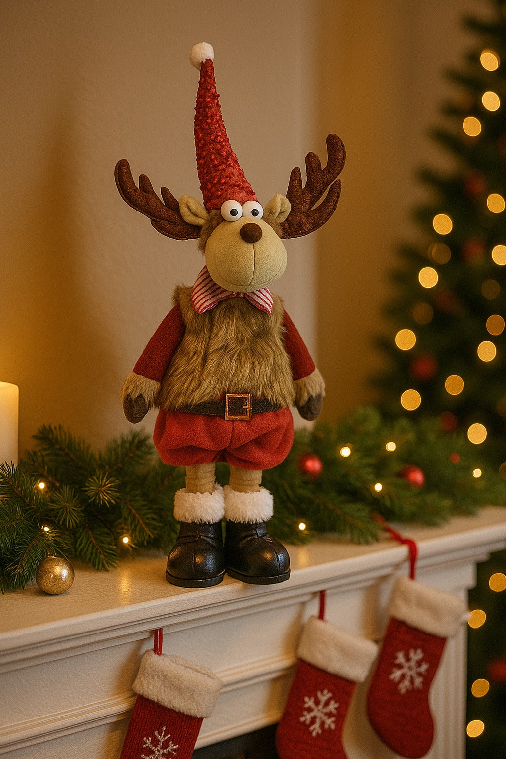 Christmas Reindeer Standing Table Centerpiece