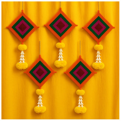 Colorful Kite Hanging Backdrop Decorations Set of 5