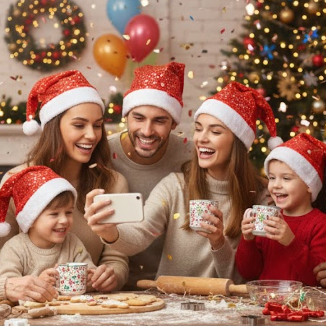 Christmas Star Print Hat