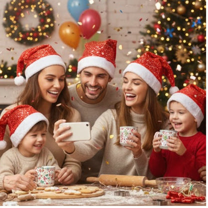 Christmas Star Print Hat