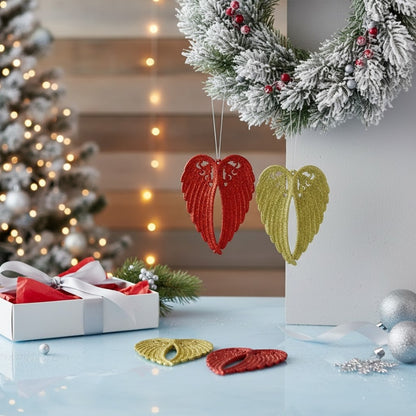 Angel Wings Tree Hanging Decorations - 2PC