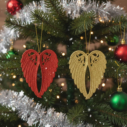 Angel Wings Tree Hanging Decorations - 2PC