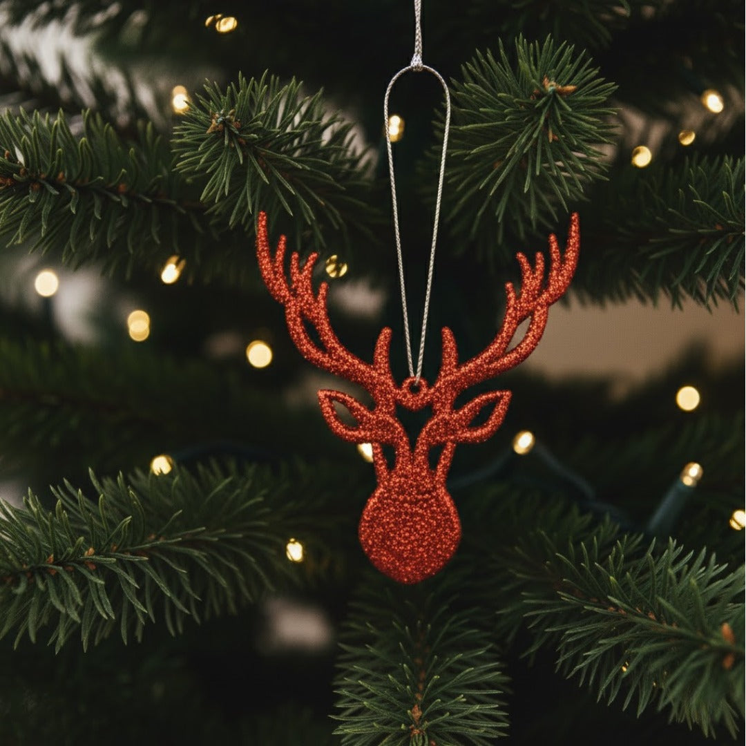 Reindeer Tree Hanging Decorations - 3PC