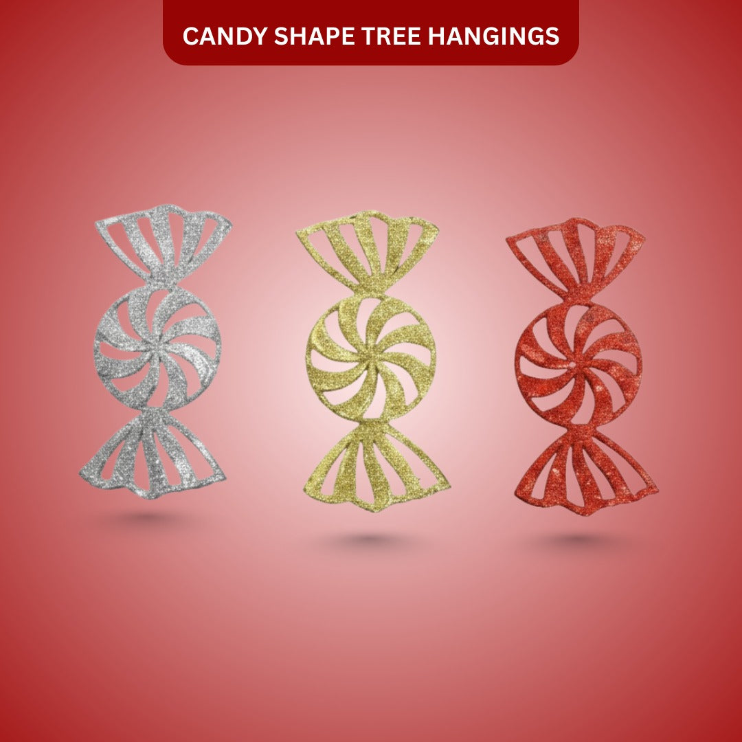 Candy Shape Tree Hangings - 3PC