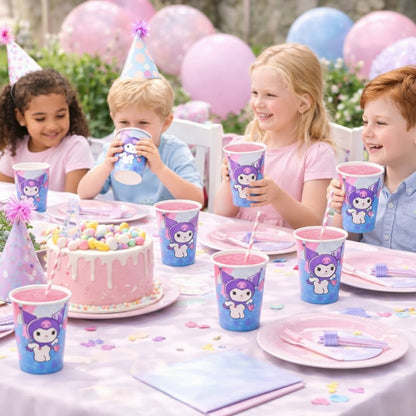 Kuromi Theme Birthday Party Paper Cups - 10PC