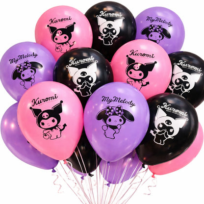 Kuromi Theme Balloons - 10PC