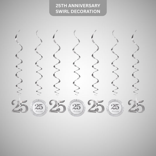 25th Anniversary Swirl Decoration
