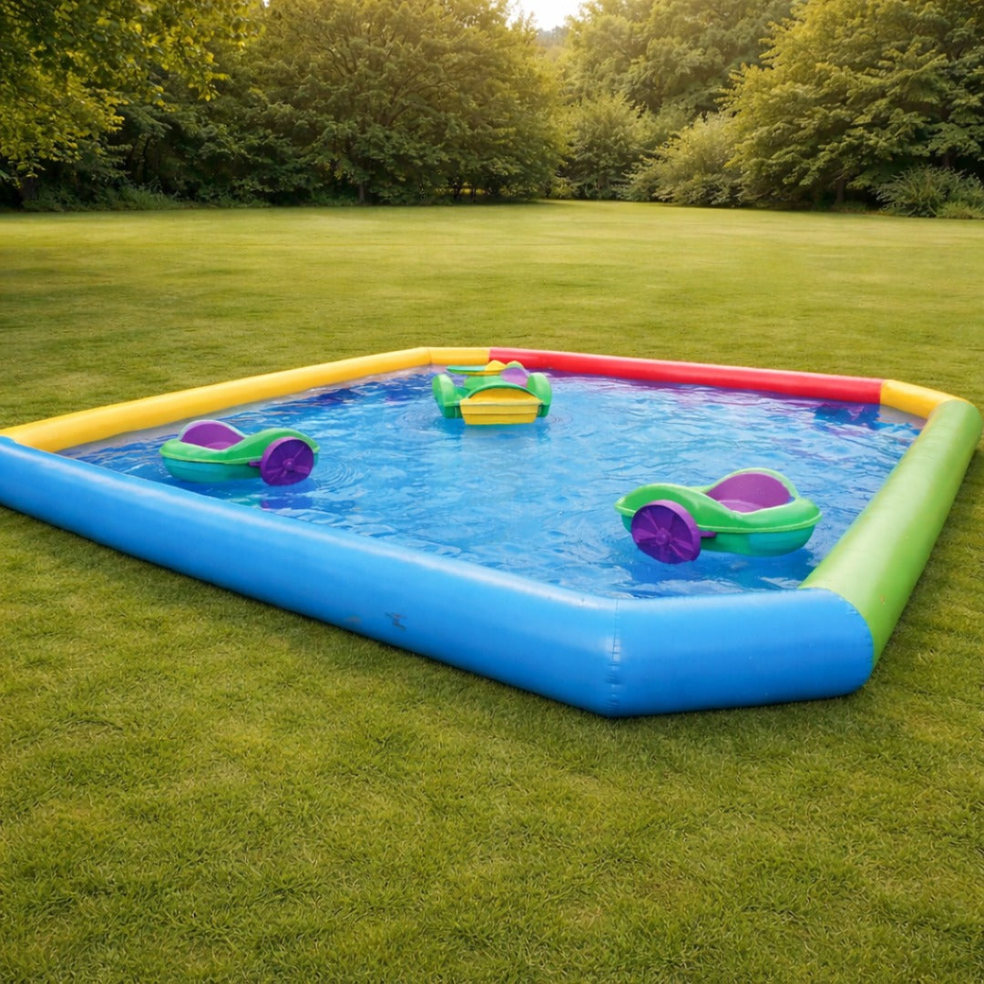 Inflatable Pool with Boats  - 3 Boats for Rent