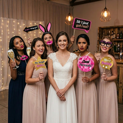 Go Hard Bitch Bachelorette Party Paper Photo Props - 20PC