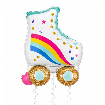 Roller Skate Happy Birthday Foil Balloon Bouquet Set