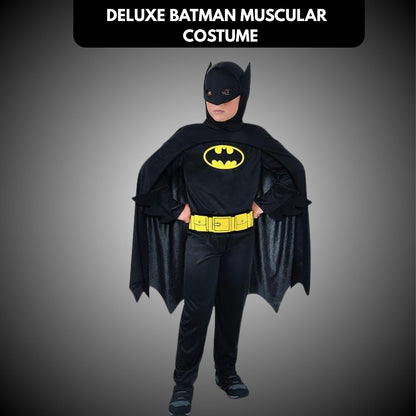 Deluxe Batman Muscular Costume w/Mask for Kids