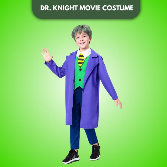 Dark Knight Deluxe Joker Costume w/ Doctor Coat, Pants & Vest for Kids