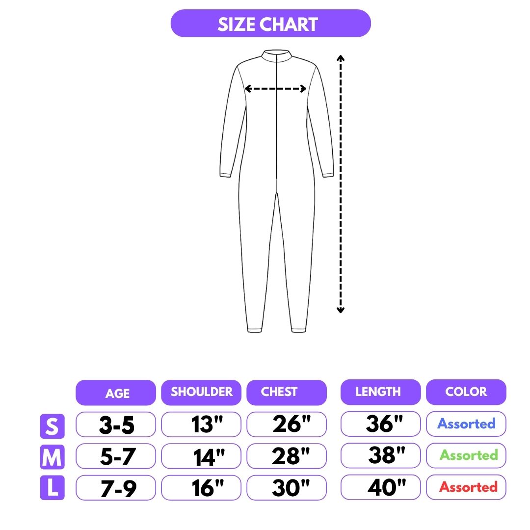 Stickman Light Up Jumpsuit Halloween Costume for Kids (Assorted Color)