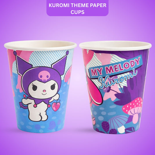 Kuromi Theme Birthday Party Paper Cups - 10PC