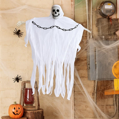 White Ghost Hanging Skeleton with Chain - 3FT - 1PC