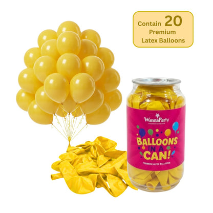 Yellow Latex/Rubber Balloons - 10 inches - 20PC
