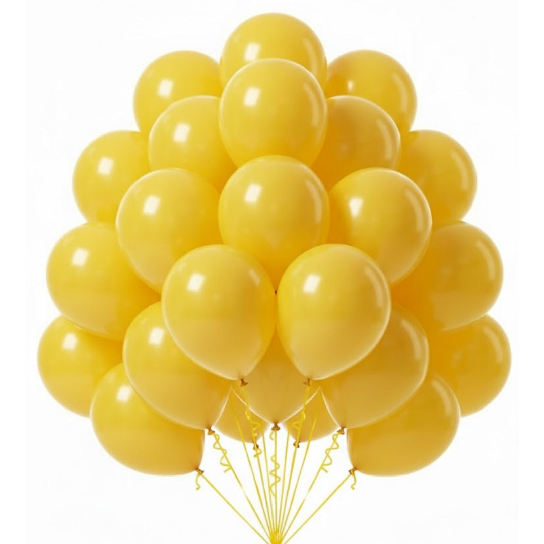 Balloon in a Can Yellow Latex Balloons (Pack of 20)