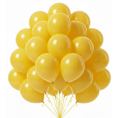 Balloon in a Can Yellow Latex Balloons (Pack of 20)