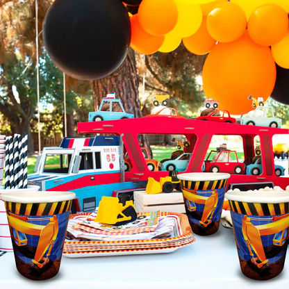 Underconstruction Theme Party Paper Cups - 350ML -  8PC