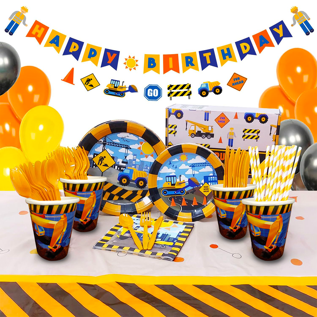 Underconstruction Theme Party Paper Cups - 350ML -  8PC