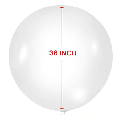Transparent Jumbo Balloon 36 Inch | Clear Latex Balloon for Party Decor 1 Pc