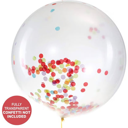 Transparent Jumbo Balloon 36 Inch | Clear Latex Balloon for Party Decor 1 Pc