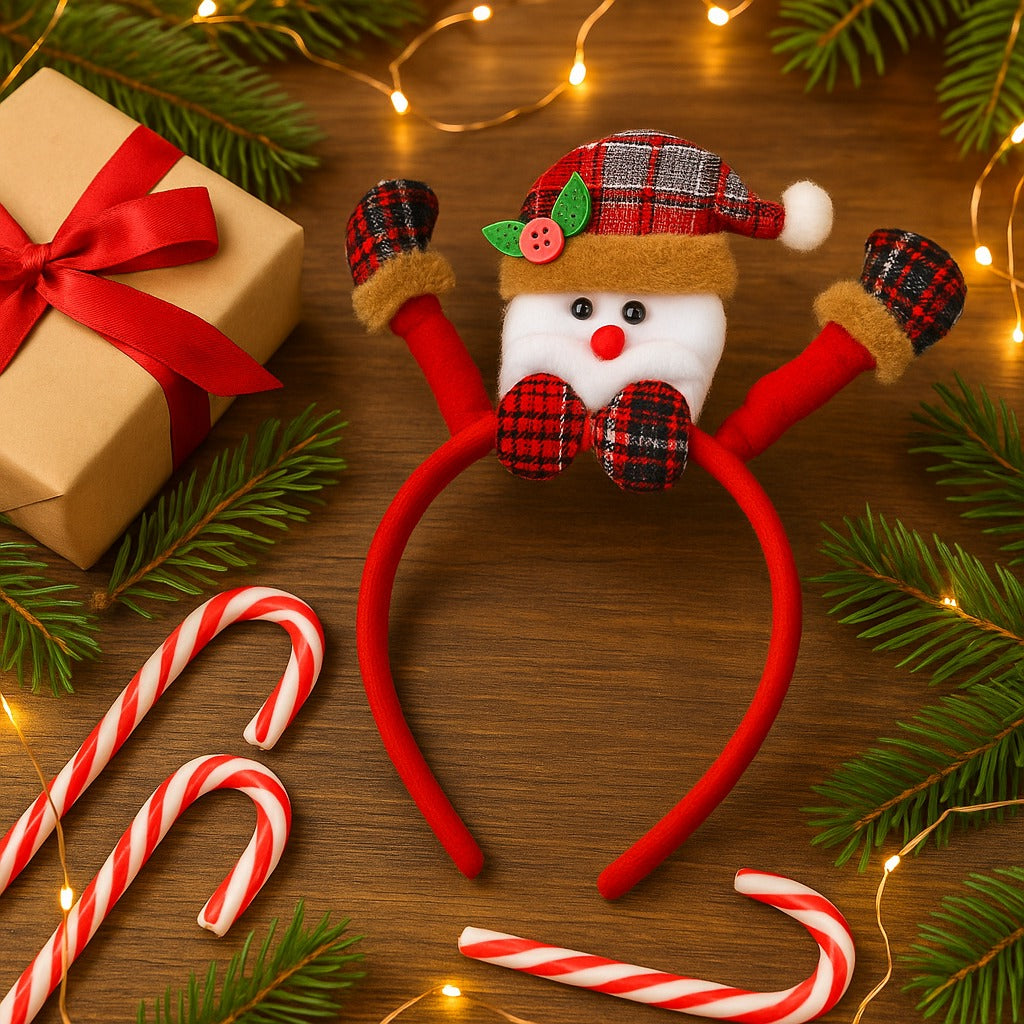 Christmas Headband w/Waving Hands