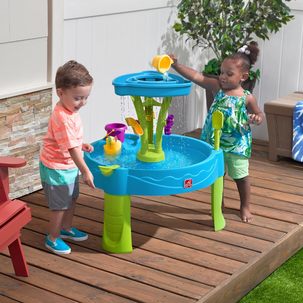 Summer Shower Splash Tower Water Table by Step2 — kids activity toy for outdoor play and birthday gifts - image 1