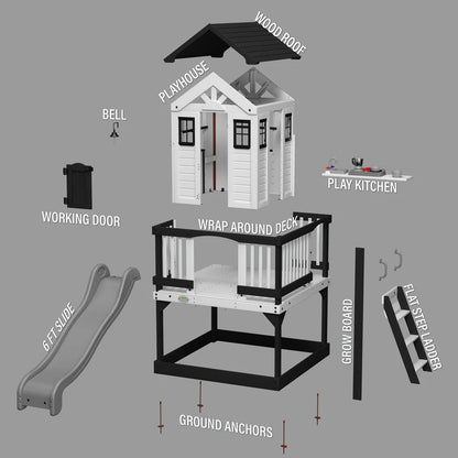 Backyard Discovery Sweetwater Height Playhouse by Backyard Discovery — kids activity toy for outdoor play and birthday gifts - image 10