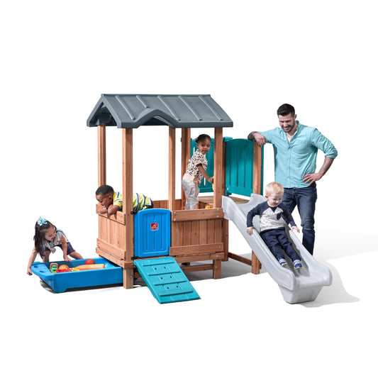 Woodland Adventure Playhouse & Slide by Step2 — kids activity toy for outdoor play and birthday gifts - image 3