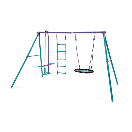 Plum Metal Multiplay Swing Set by Plum — kids activity toy for outdoor play and birthday gifts - image 1