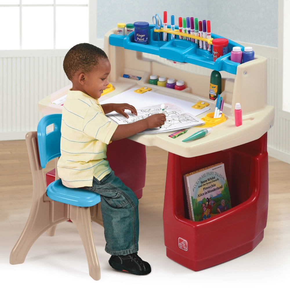 Dx Art Master Activity Desk by Step2 — kids activity toy for outdoor play and birthday gifts - image 10