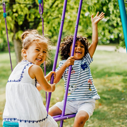 Plum Helios Metal Single Swing And Glider Set - kids toy for playdates, birthdays, and active play - image 3