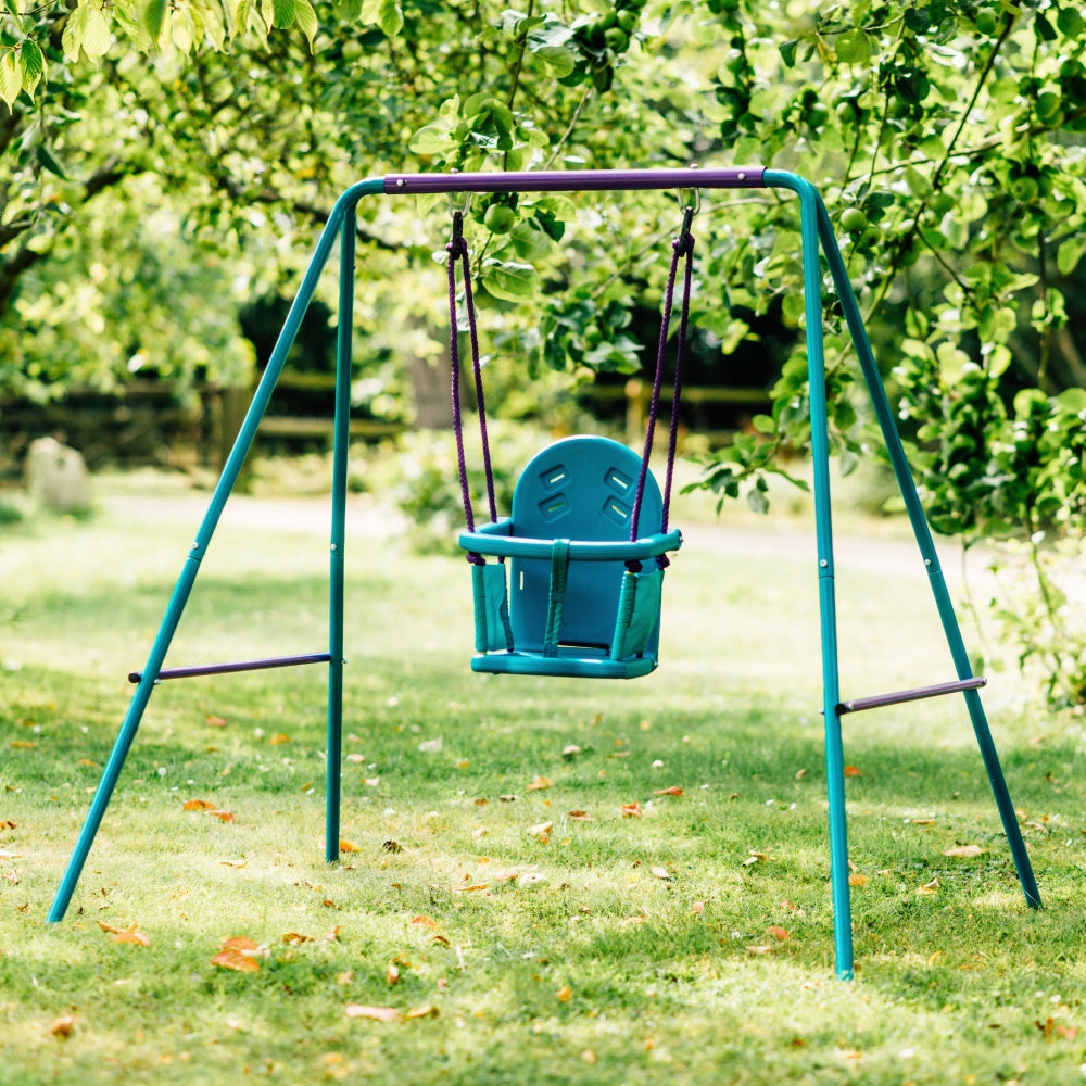 Plum Metal 2-In-1 Swing Set - kids toy for playdates, birthdays, and active play - image 5
