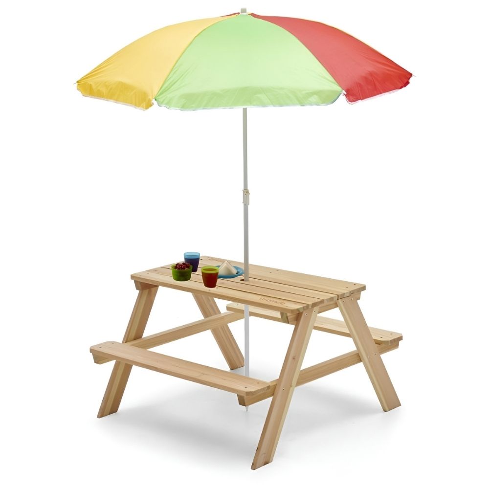 Plum Rectangular Picnic Table With Parasol (Natural) by Plum — kids activity toy for outdoor play and birthday gifts - image 6