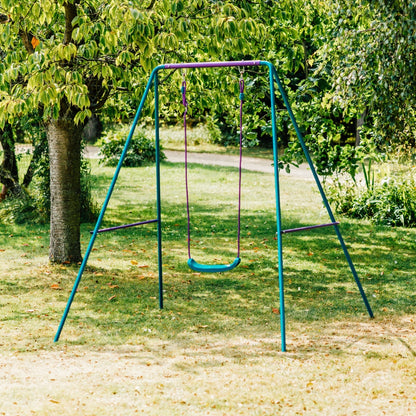 Plum Metal 2-In-1 Swing Set - kids toy for playdates, birthdays, and active play - image 9