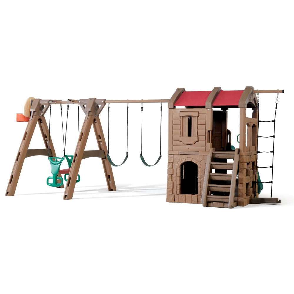 Np Adventure Lodge Play Center W/Glider by Step2 — kids activity toy for outdoor play and birthday gifts - image 3