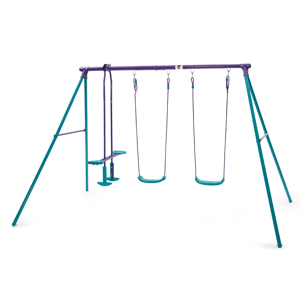 Plum Metal Jupiter Double Swing And Glider Set by Plum — kids activity toy for outdoor play and birthday gifts - image 2