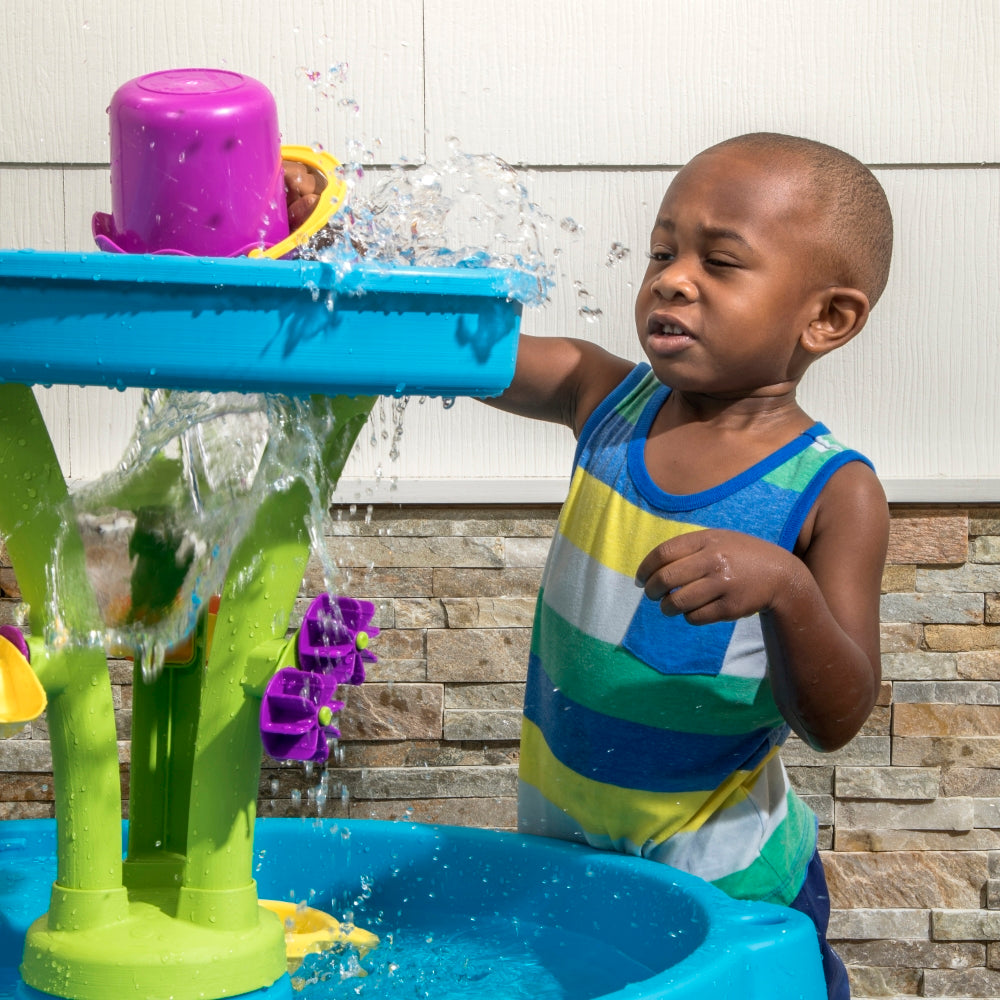 Summer Shower Splash Tower Water Table by Step2 — kids activity toy for outdoor play and birthday gifts - image 3