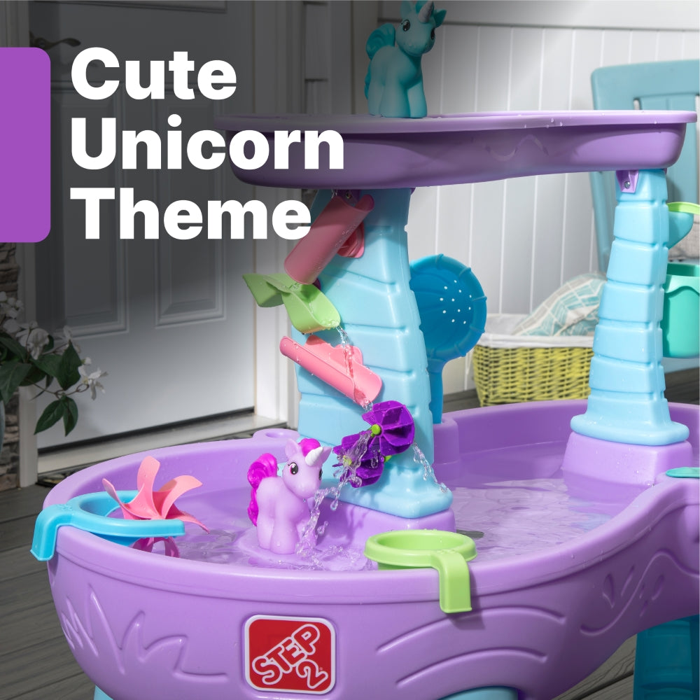 Rain Shower And Unicorn Water Table by Step2 — kids activity toy for outdoor play and birthday gifts - image 9